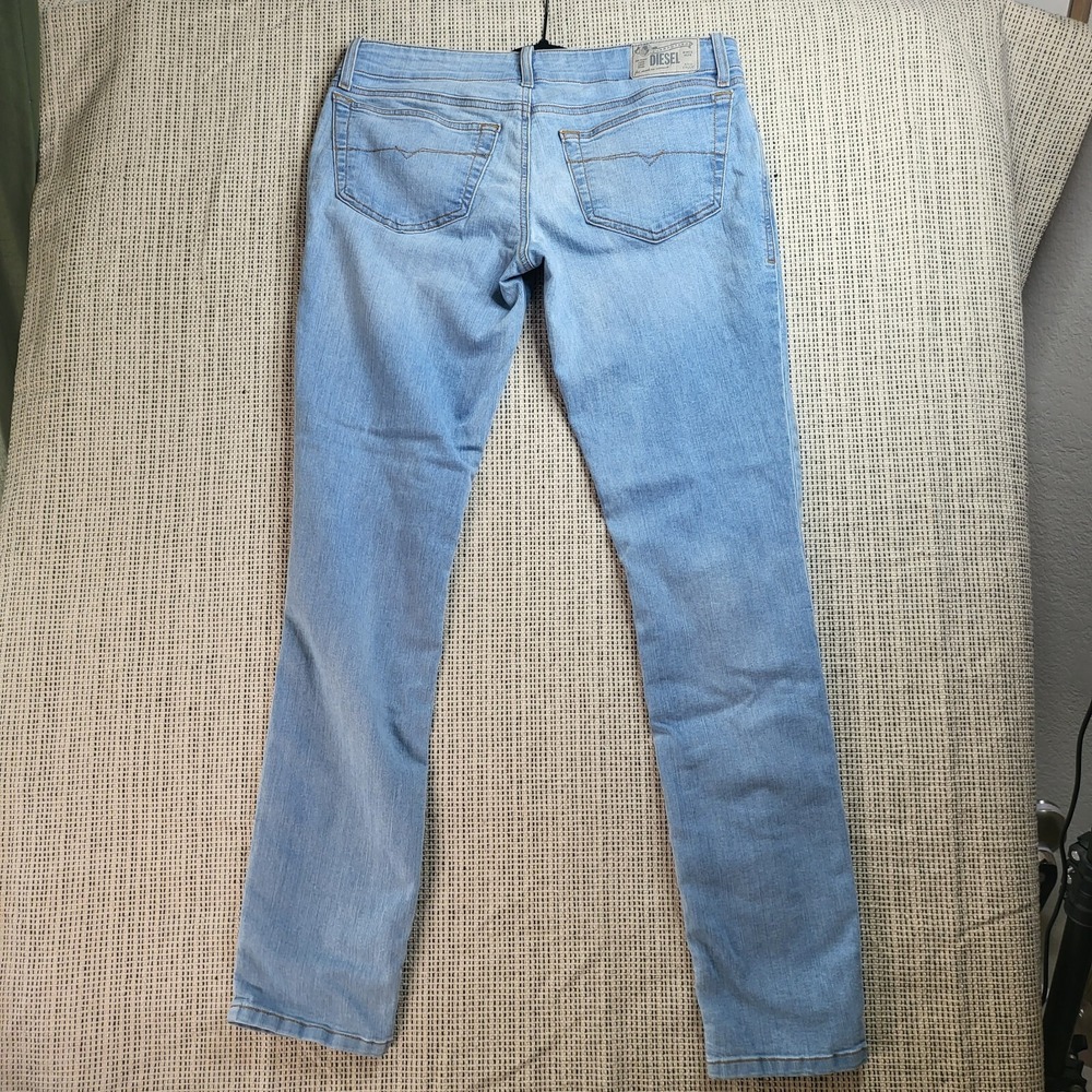 Diesel Jeans Skinzee‎ Womens 29x32 Super Slim Skinny High Waist Light Wash - Picture 5 of 11
